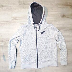 Wild Kiwi Mens Size Small Gray Hooded Full Zip Forever Adventure